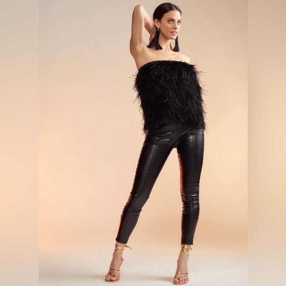 Vera Ostrich Feather Mini Skirt - Picture 4 of 6